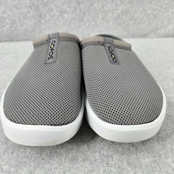 OOFOS OOcoozie Mens Size 12.5 Sport Mule Gray White Slip On Shoes Mesh Comfort main image 6